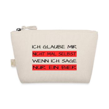 Nur ein Bier - Bio-Täschchen - Natur - Vorne