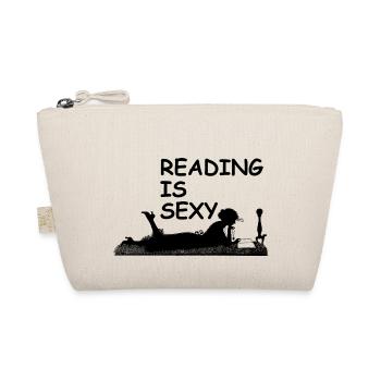 Reading is sexy - Organic Pouch - nature - Front