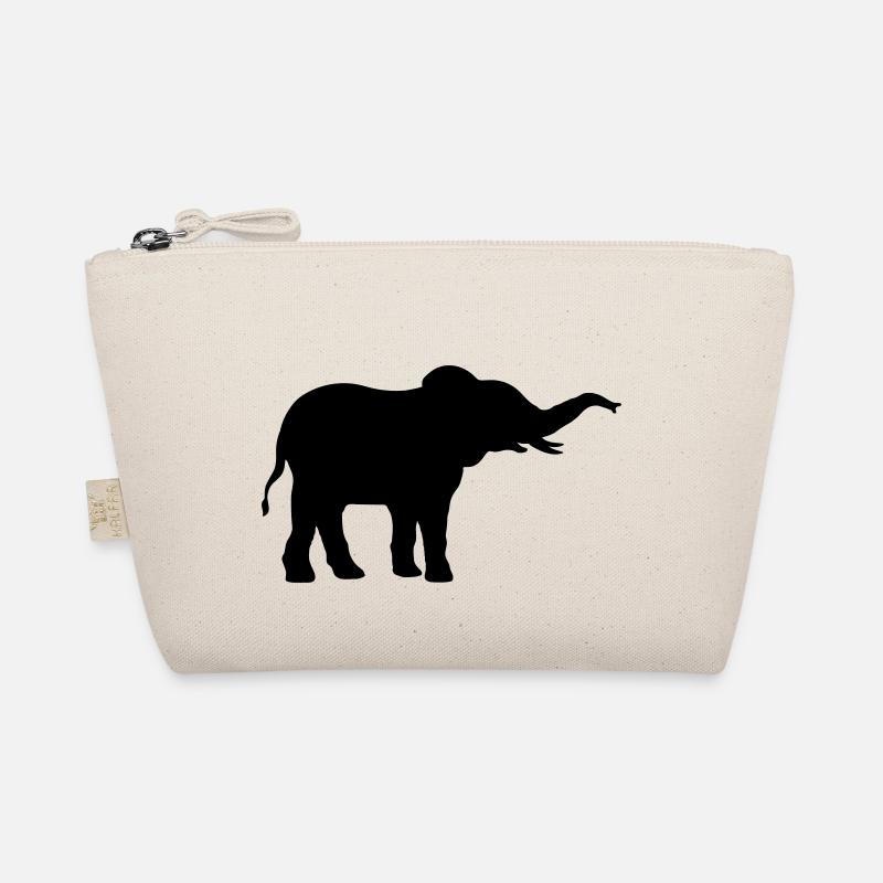 Elefant cool Silhouette Design Bio-Täschchen