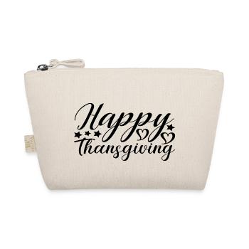 Happy Thansgiving - Bio-Täschchen - Natur - Vorne