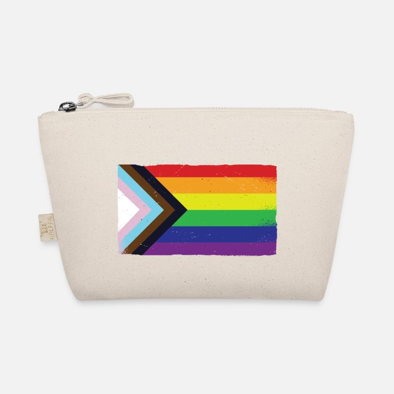 LGBTQIA Progress Pride Black Pride Regenbogen Bio-Täschchen