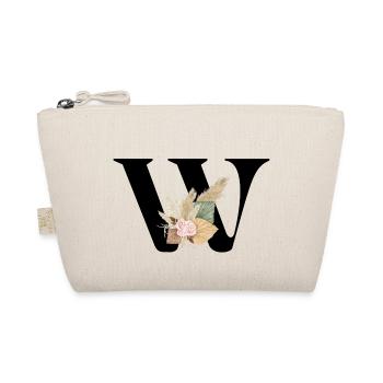 lettre W fleuris - Trousse biologique - nature - Devant