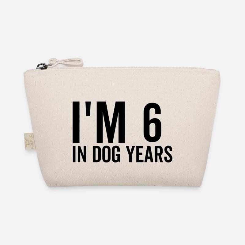 Ich bin 6 in Hundejahren Bio-Täschchen