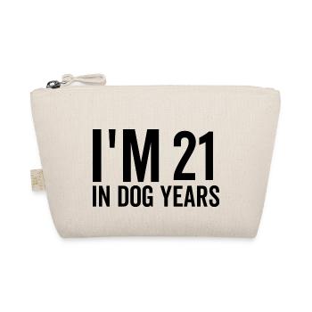 Ich bin 21 in Hundejahren - Bio-Täschchen - Natur - Vorne