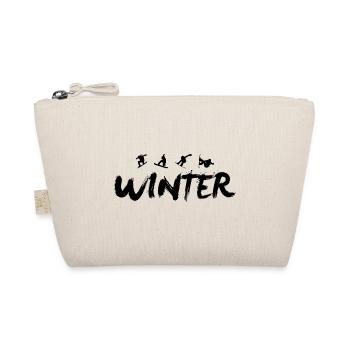Snowboarding Snowboarder Snowboard Winter - Organic Pouch - nature - Front