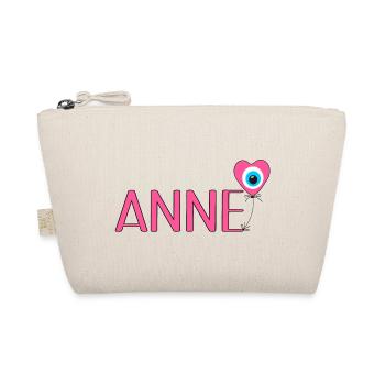Anne mit Nazar Luftballon - Bio-Täschchen - Natur - Vorne