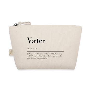 Vater Duden Spruch - Bio-Täschchen - Natur - Vorne