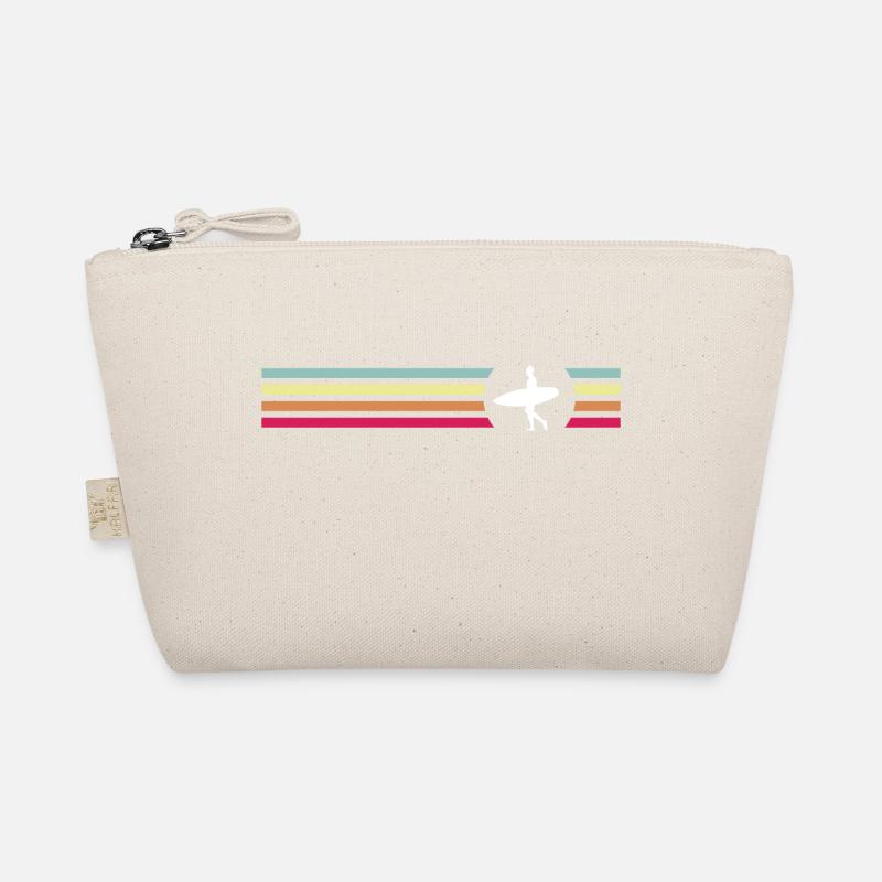 Surfing Surfboard Surfer Geschenksidee Bio-Täschchen