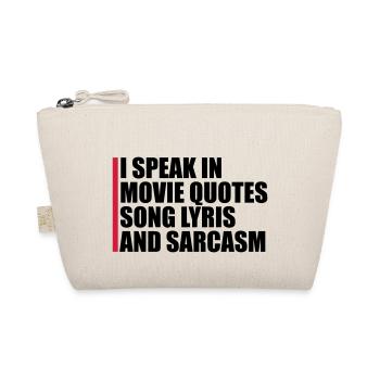speak lyrics and sarcasm - Organic Pouch - nature - Front