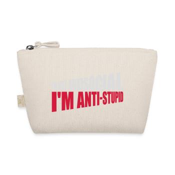 not antisocial anti stupid - Organic Pouch - nature - Front