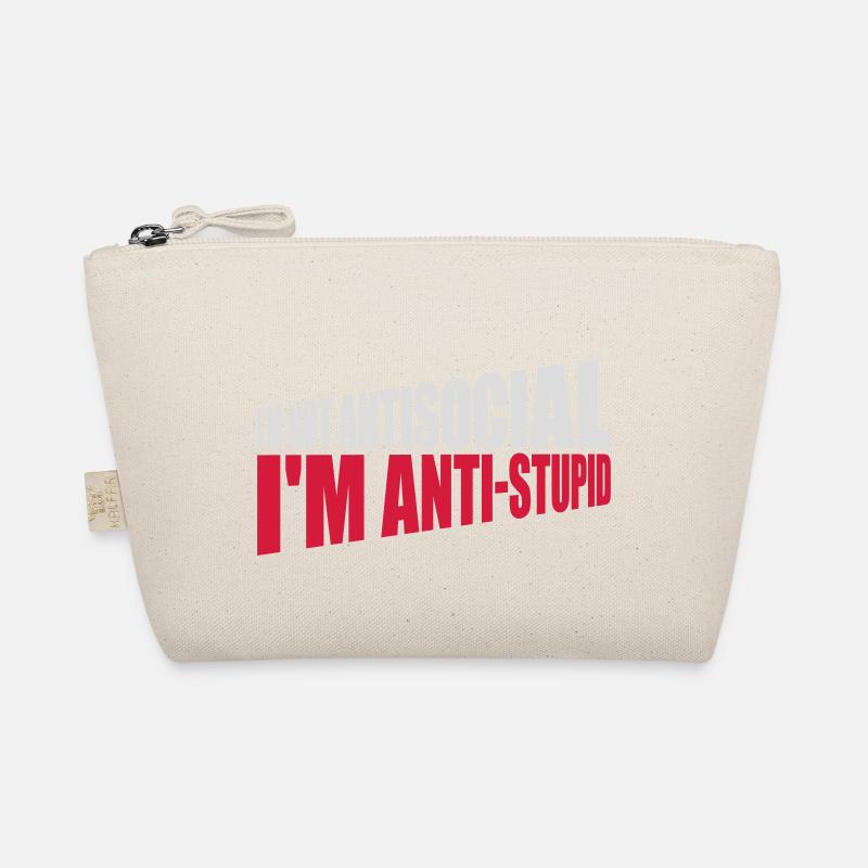 not antisocial anti stupid Bio-Täschchen