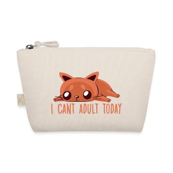 Cute Cat Owner Motif Cats Fan Lazy Cat - Organic Pouch - nature - Front