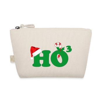 HOHOHO Weihnachten HO Hoch 3 christmascontest - Bio-Täschchen - Natur - Vorne
