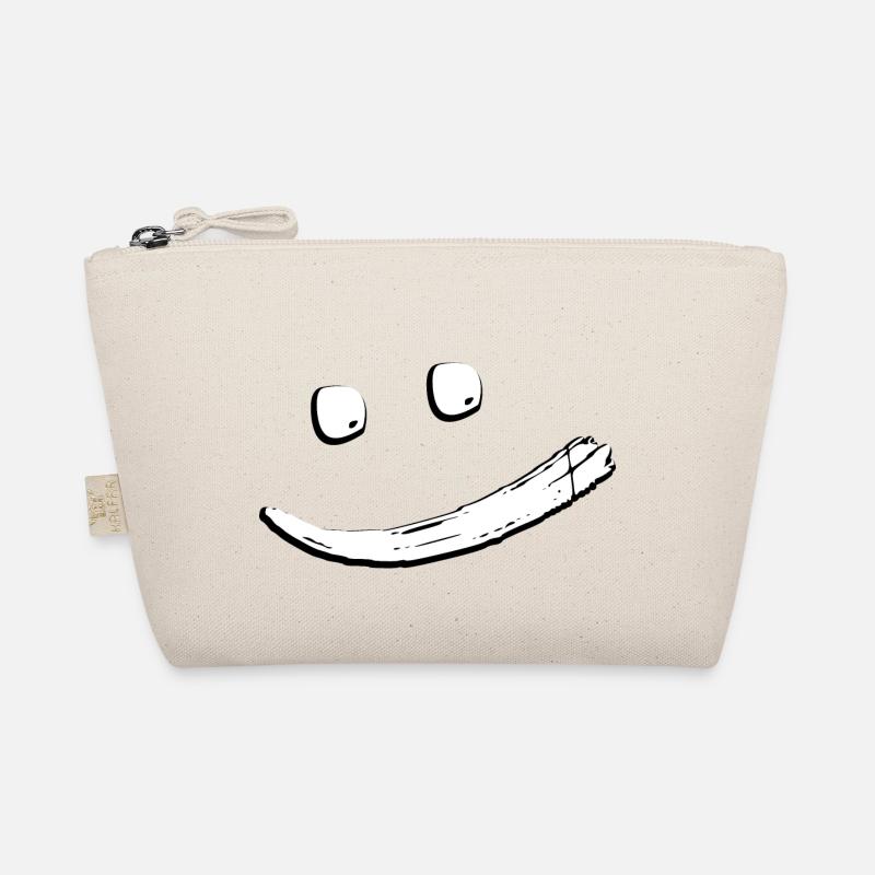 Happy sweet creative cool laughing face Organic Pouch