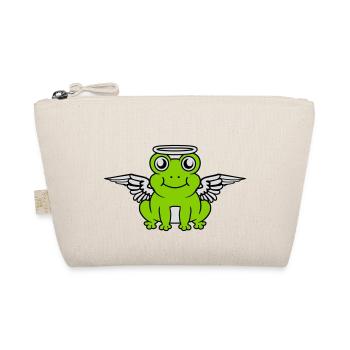 Halo Wings Frog Angel - Organic Pouch - nature - Front