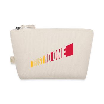 trust no one quote - Organic Pouch - nature - Front