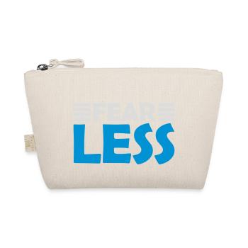 fearless Text Quote Design - Organic Pouch - nature - Front