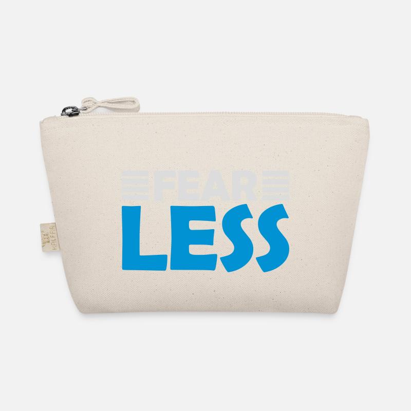 fearless Text Quote Design Organic Pouch