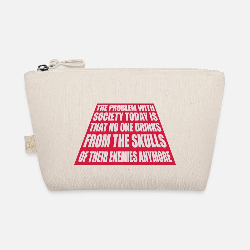 drinks from enemies skulls Organic Pouch