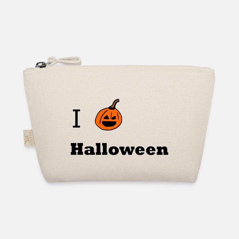 I love Halloween - Bio-Täschchen - Natur