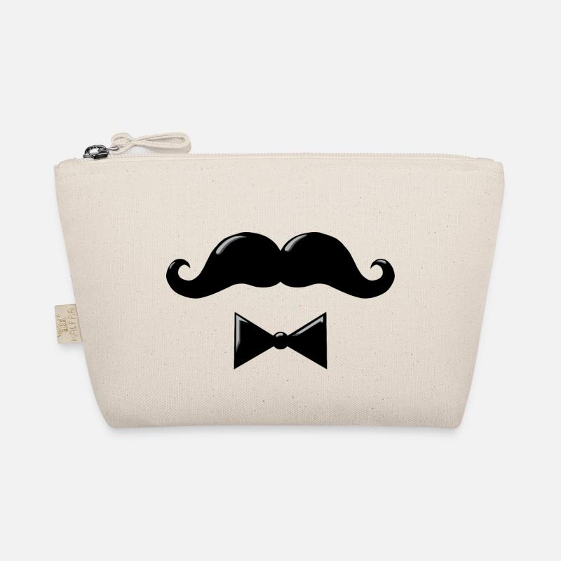 Elegant Mustache Organic Pouch