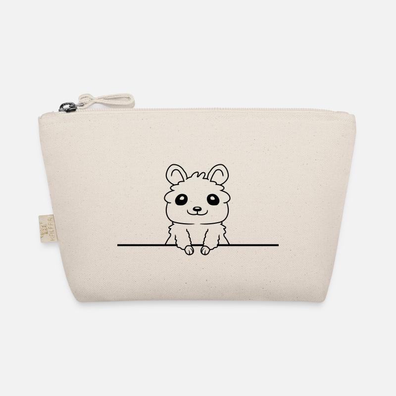 Behind the wall hamster funny Organic Pouch