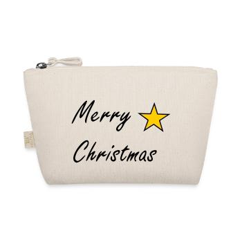 Merry Christmas - Bio-Täschchen - Natur - Vorne