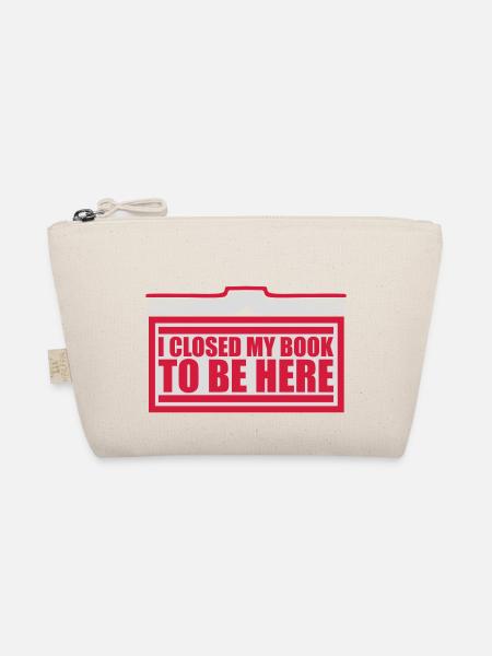 I closed my book - Bio-Täschchen - Natur - Vorne