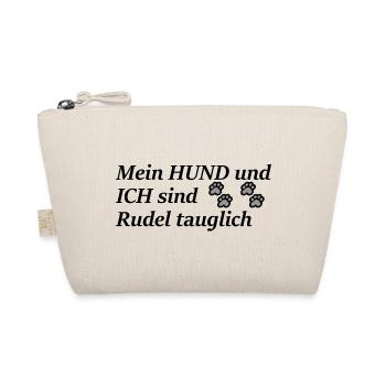 Teamplayer gibt es bei Zwei-und Vierbeinern. - Bio-Täschchen - Natur - Vorne