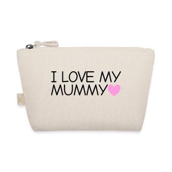I Love Mummy mit Herz - Bio-Täschchen - Natur - Vorne