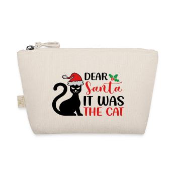 Dear Santa It Was The Cat - Bio-Täschchen - Natur - Vorne