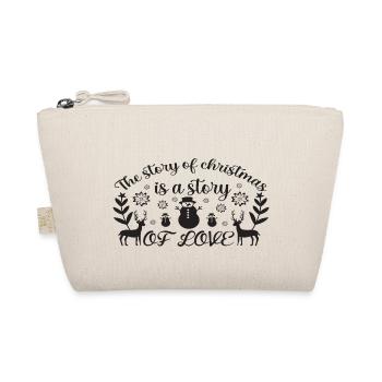 The Story of Christmas is a Story of Love - Organic Pouch - nature - Front