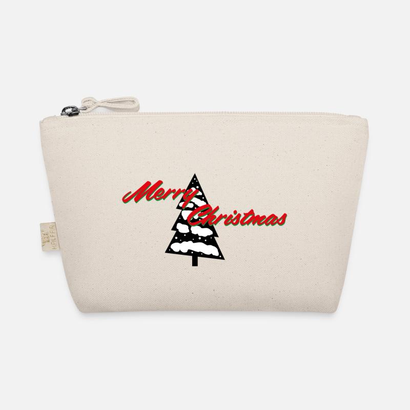 Merry_Christmas_Tannenbaum - Bio-Täschchen - Natur