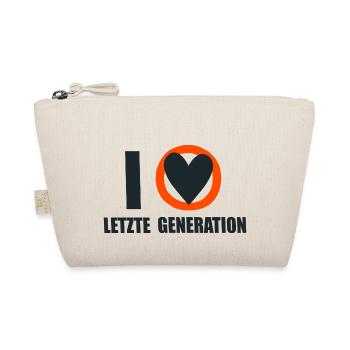 Letzte Generation - Design 6 - Bio-Täschchen - Natur - Vorne
