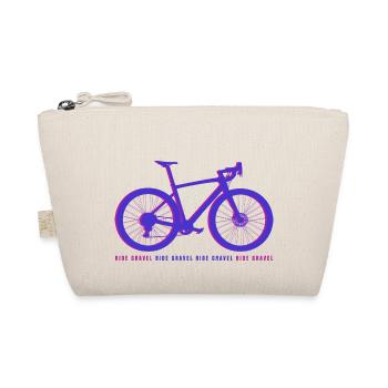 Gravel Bike Lila Rennrad Fahrrad lustiges Geschenk - Bio-Täschchen - Natur - Vorne