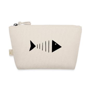 Fish Angler Fischer - Organic Pouch - nature - Front