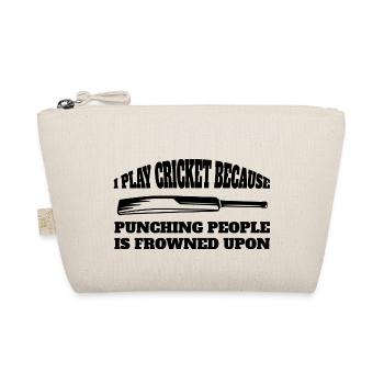 Cricket Team Cricket Slogan Gift Cricket Fan - Organic Pouch - nature - Front