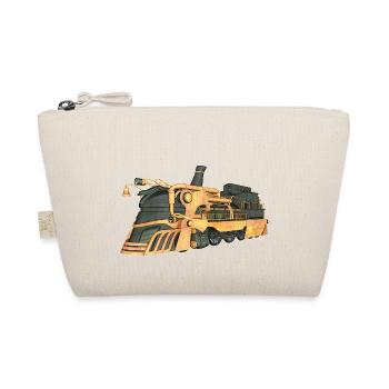 Steampunk steam locomotive - Organic Pouch - nature - Front