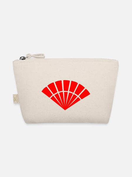 Japanisches Symbol, Fächer - Bio-Täschchen - Natur - Vorne
