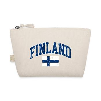 FINNLAND FLAGGE - Bio-Täschchen - Natur - Vorne