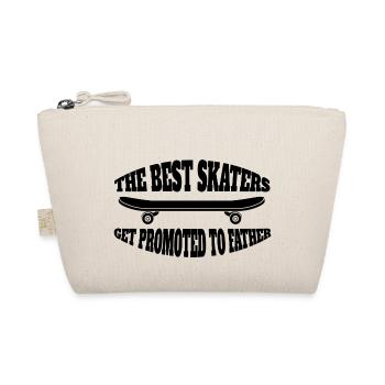 Skateboarding Longboard Skateboard Skaten Skater - Bio-Täschchen - Natur - Vorne