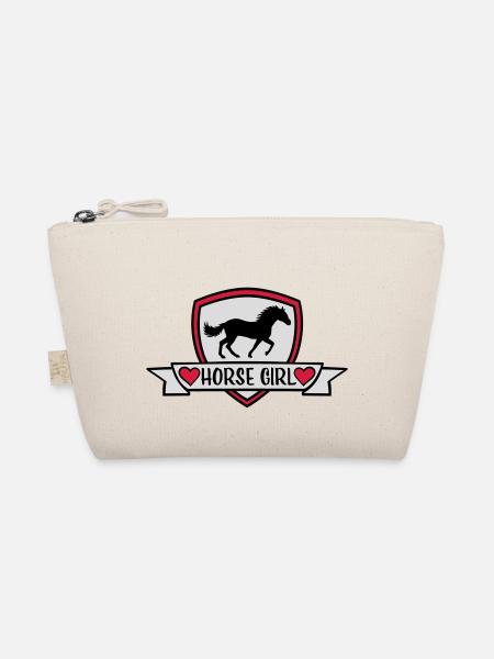 Conception de citation de fille de cheval - Trousse biologique - nature - Devant