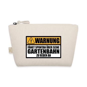 Gartenbahn Spur G Gartenbahner Spruch Lustiger - Bio-Täschchen - Natur - Vorne