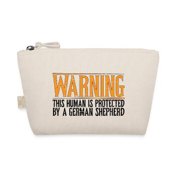 This Human Is Protected by A German Shepherd 7 - Organic Pouch - nature - Front