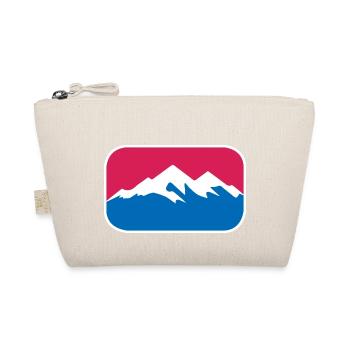 Berge Wandern Logo Schnee Alpen lustiges Geschenk - Bio-Täschchen - Natur - Vorne