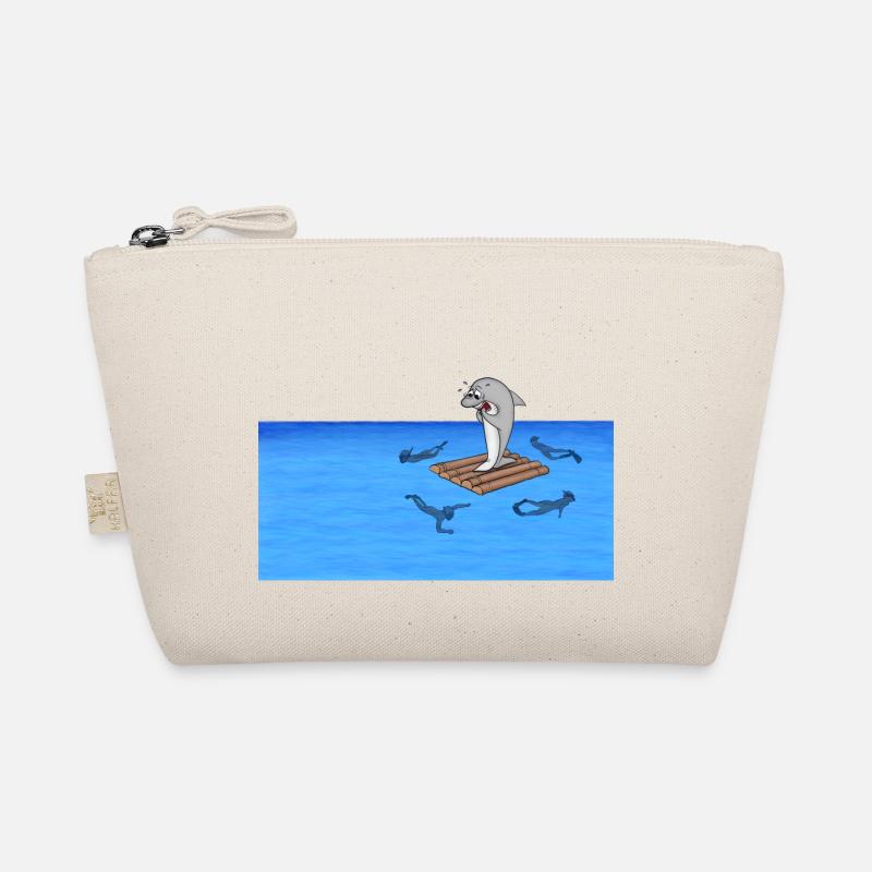 Shark on raft Organic Pouch