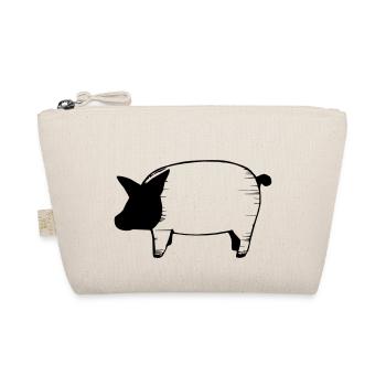 Schwein Schweinchen Schweine Tier Tiere Vektor 6 - Bio-Täschchen - Natur - Vorne
