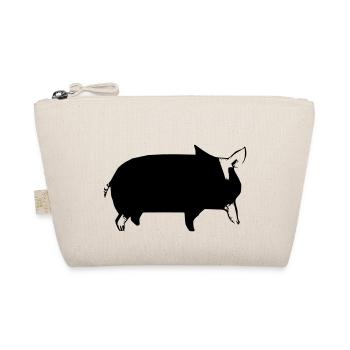Schwein Schweinchen Schweine Tier Tiere Vektor 2 - Bio-Täschchen - Natur - Vorne
