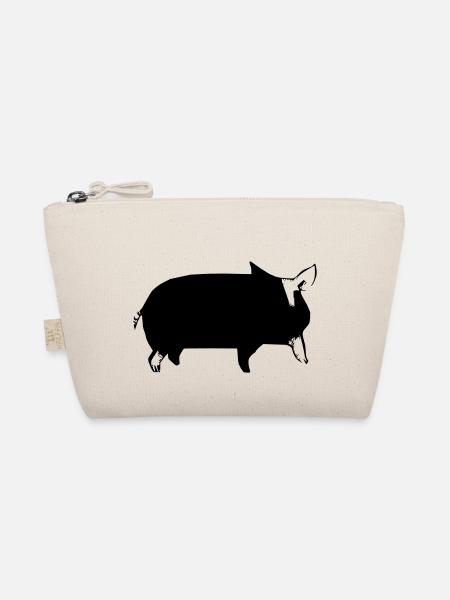 Pig Pigs Pigs Animal Animals Vector 2 - Organic Pouch - nature - Front