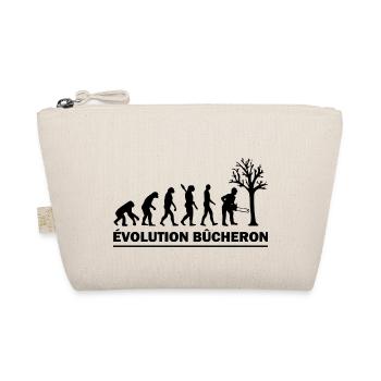 evolution bûcheron / cadeau humour bucheron - Trousse biologique - nature - Devant
